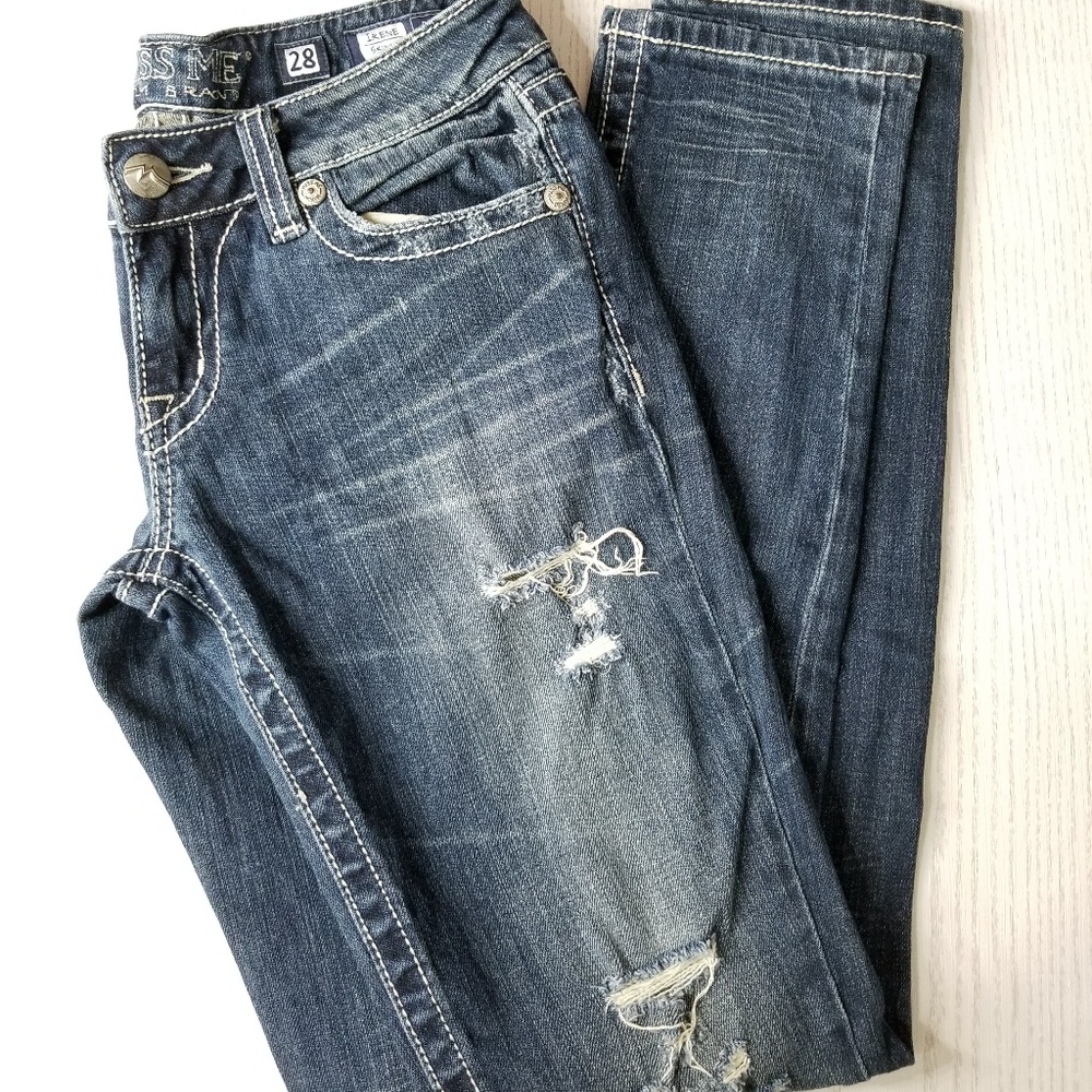 Miss Me Irene Skinny Distressed Casual Jeans - Picture 5 of 5